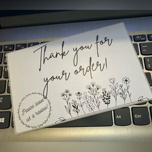 🆕 THANK YOU ✨20 pack 4x6” leave a review sticker label mailing supplies NWT
